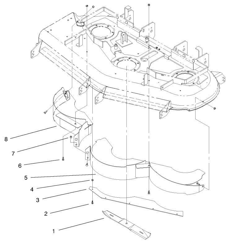 Mulching Assembly Diagram and Parts List for 59227  Lawn Boy Lawn Tractor Accessories